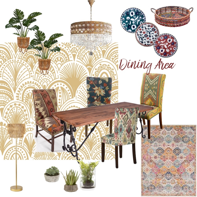 Boho Dining area Mood Board by anaste9 on Style Sourcebook