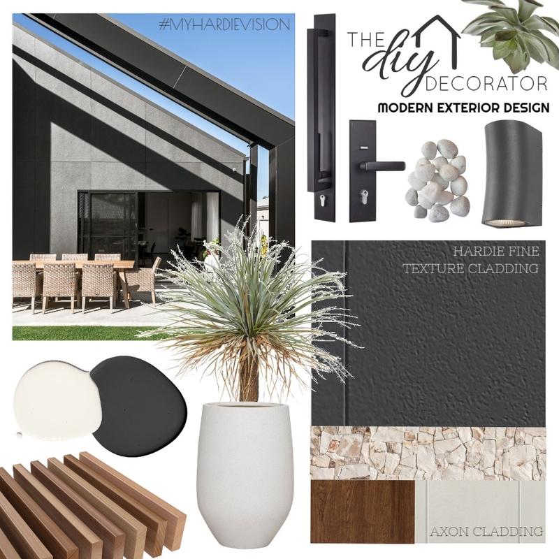 Modern exterior design Mood Board by Thediydecorator on Style Sourcebook
