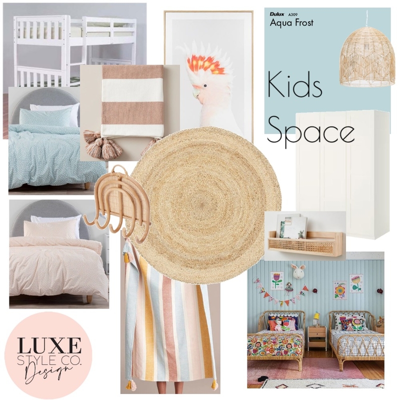 Kids Space Mood Board by Luxe Style Co. on Style Sourcebook