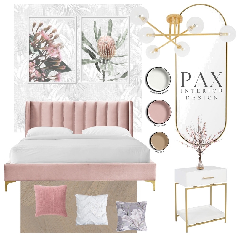 Romantic Bedroom Mood Board by PAX Interior Design on Style Sourcebook