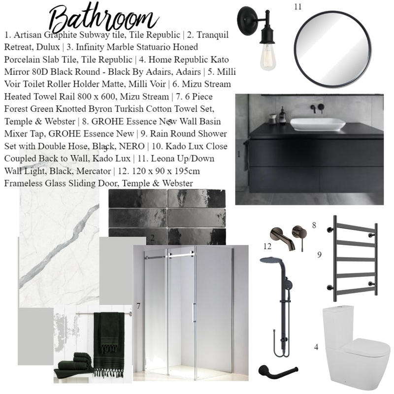 Module 9 Bathroom Mood Board by wbirkett on Style Sourcebook