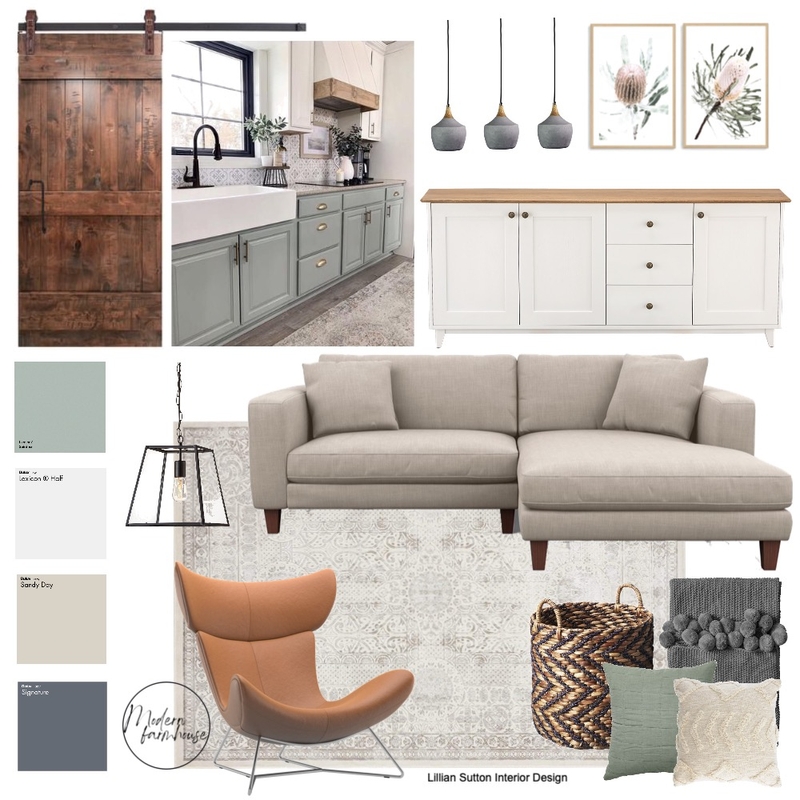 Modern farmhouse Mood board Module 3 Mood Board by Lillian Sutton on Style Sourcebook