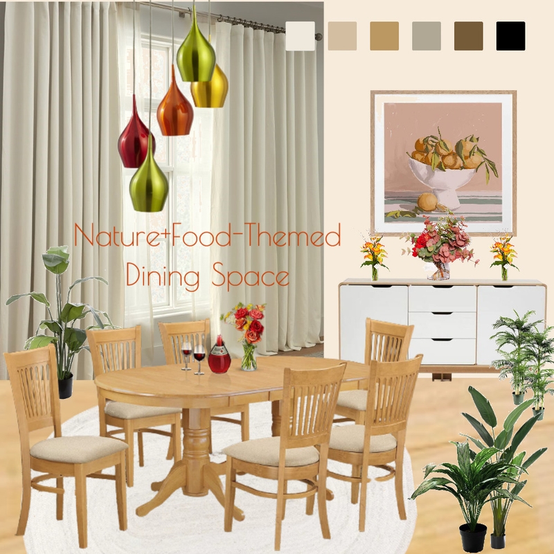 Nature+Food Inspired Dining Space Mood Board by Naomi on Style Sourcebook