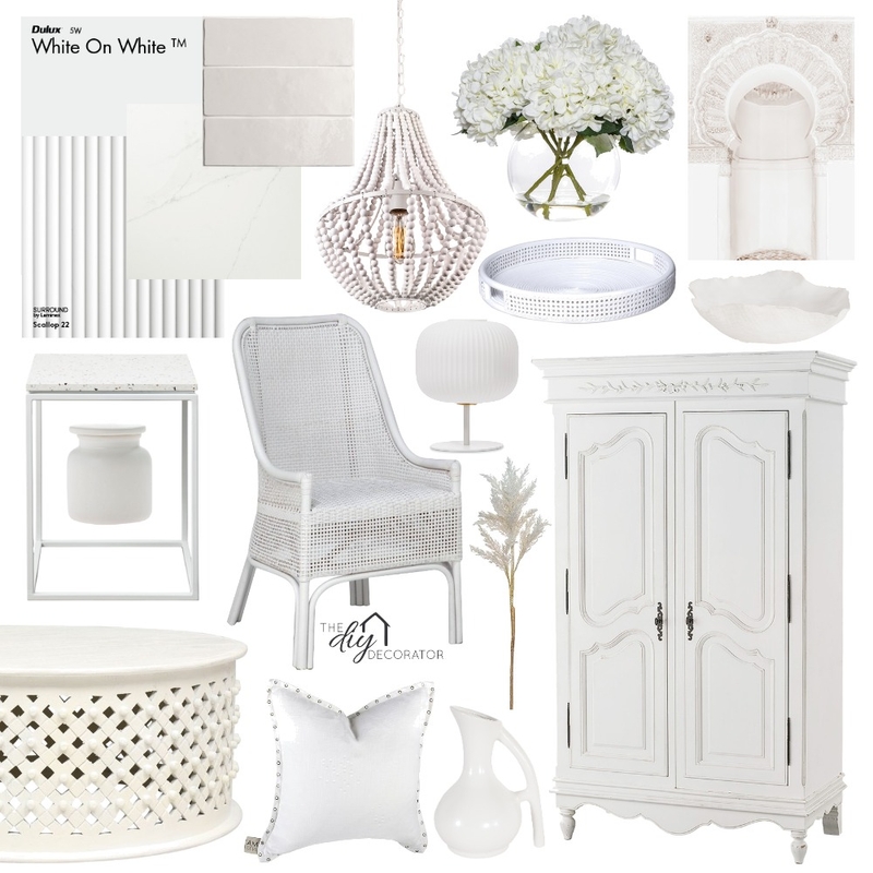 White edit Mood Board by Thediydecorator on Style Sourcebook