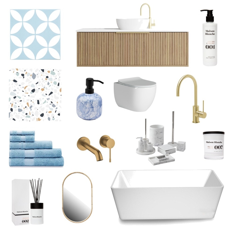 apartment by the sea bathroom Mood Board by sun goldenberg on Style Sourcebook