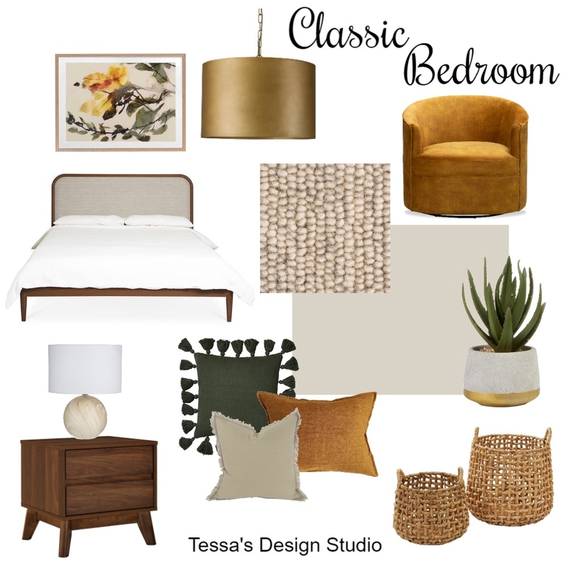 Classic Bedroom Mood Board by TessaTav on Style Sourcebook