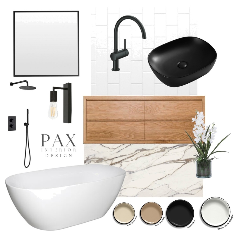 Sleek Bathroom Mood Board by PAX Interior Design on Style Sourcebook
