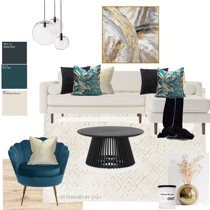 Luxe living Mood Board by Interiors By Zai on Style Sourcebook