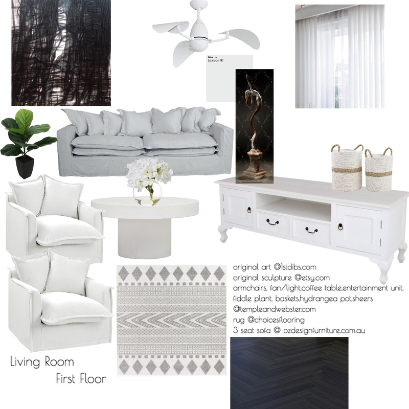 Module 9 Mood Board Living Room Mood Board by MichelleJones on Style Sourcebook