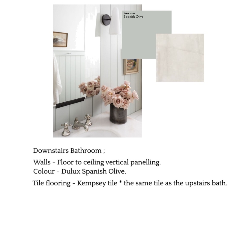 downstairs bathroom Mood Board by Olivewood Interiors on Style Sourcebook