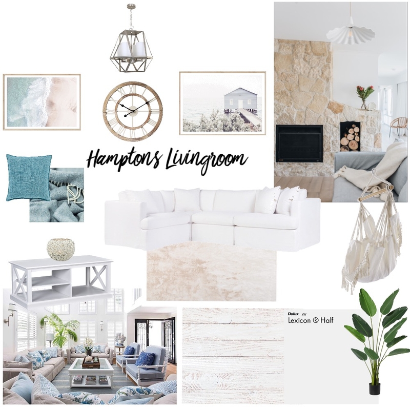 Hamptons Livingroom Mood Board by Shante05 on Style Sourcebook