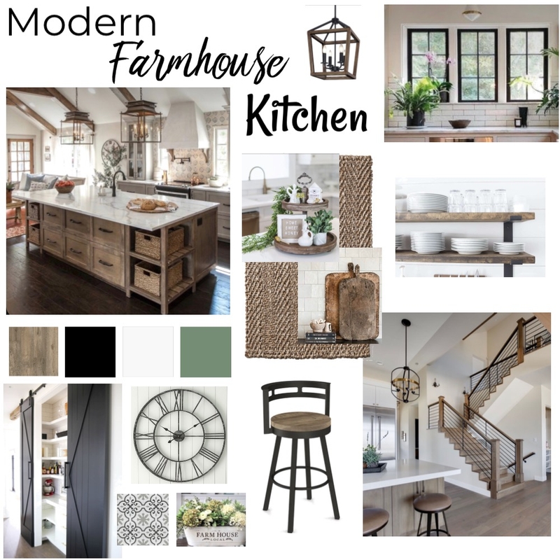 Modern Farmhouse Kitchen Mood Board by Michellenash on Style Sourcebook