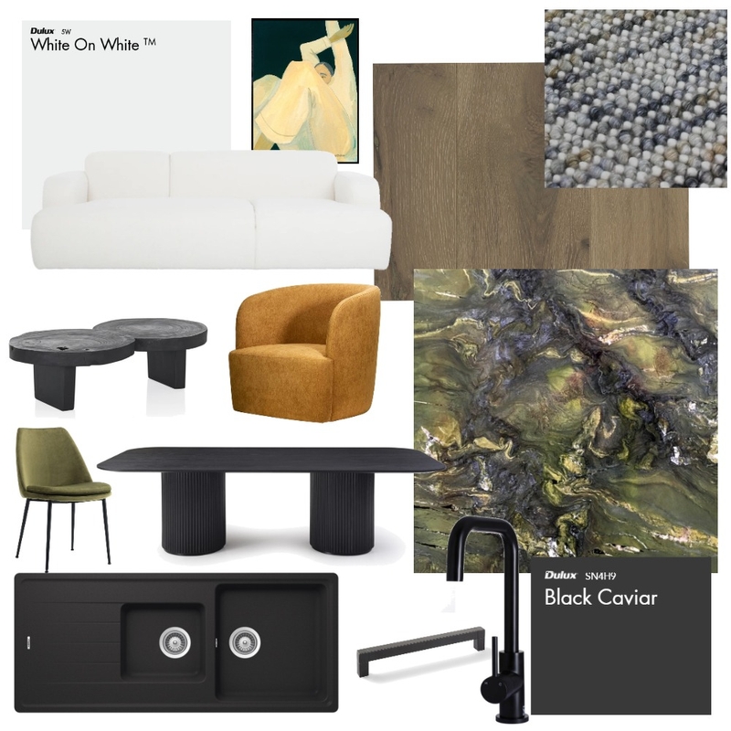 GREEN AND BLACK Mood Board by graceinteriors on Style Sourcebook