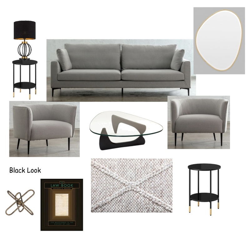 Black & Gold Look Mood Board by smuk.propertystyling on Style Sourcebook