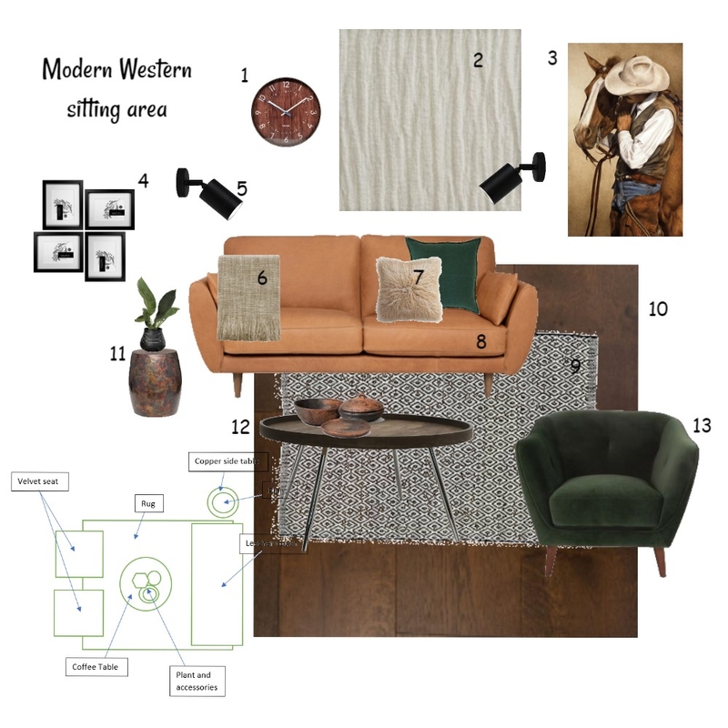 Modern Western sitting room Mood Board by Joybird on Style Sourcebook