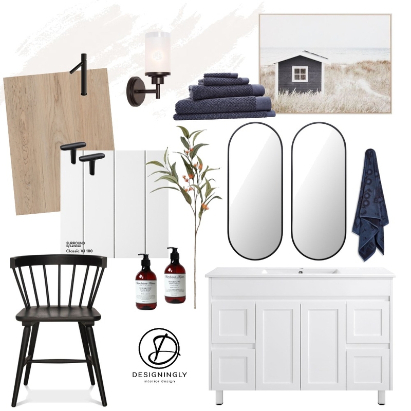 Coastal Transitional Bathroom Mood Board by Designingly Co on Style Sourcebook