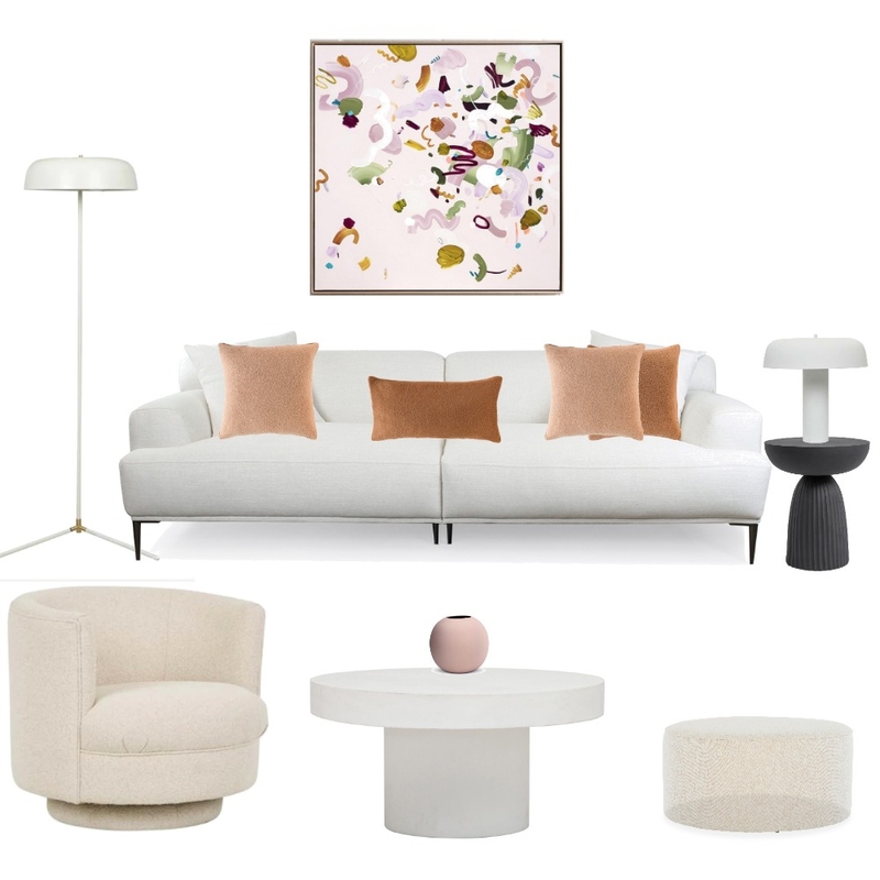 Contemporary Living Mood Board by Pastel and Leaf Interiors on Style Sourcebook