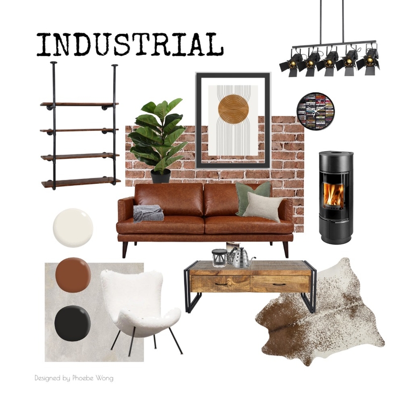 Industrial Style Mood Board by PhoebeW on Style Sourcebook