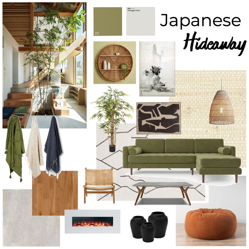 Japanese Hideaway Mood Board by gracestailey on Style Sourcebook