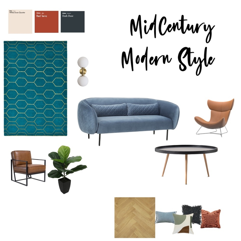 MidCentury Mood Board by AFitzgerald7 on Style Sourcebook