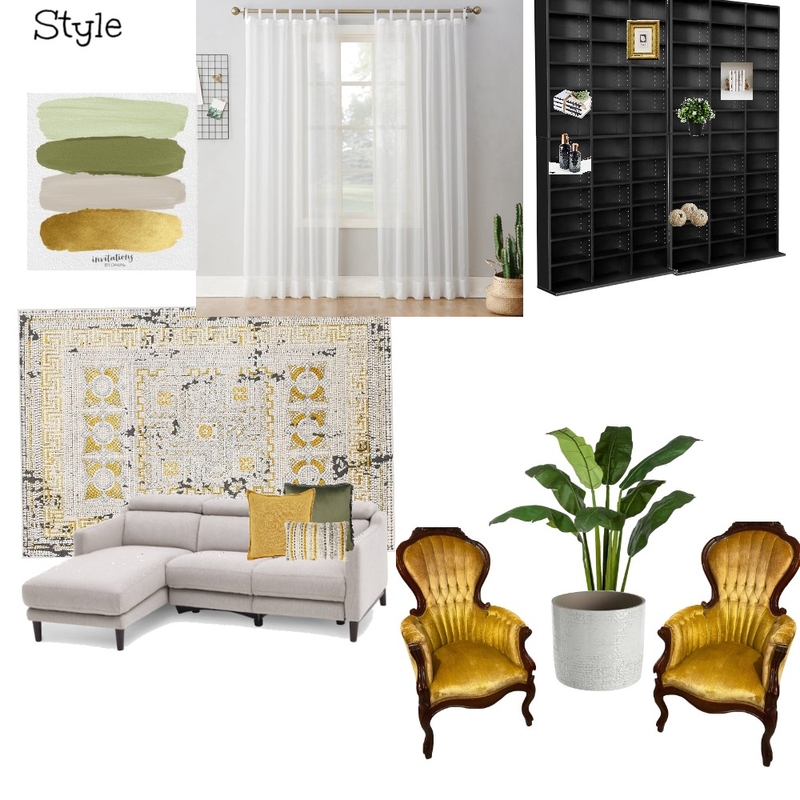 Sample Mood Board by Unique Interior Spaces LLC on Style Sourcebook