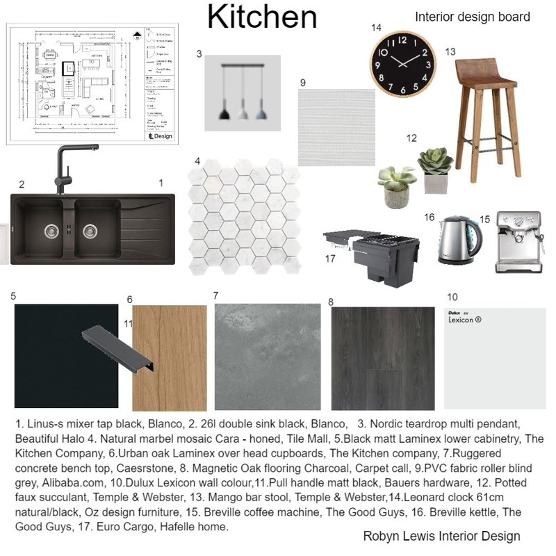 kitchen assignment 9 Mood Board by RobynLewisCourse on Style Sourcebook