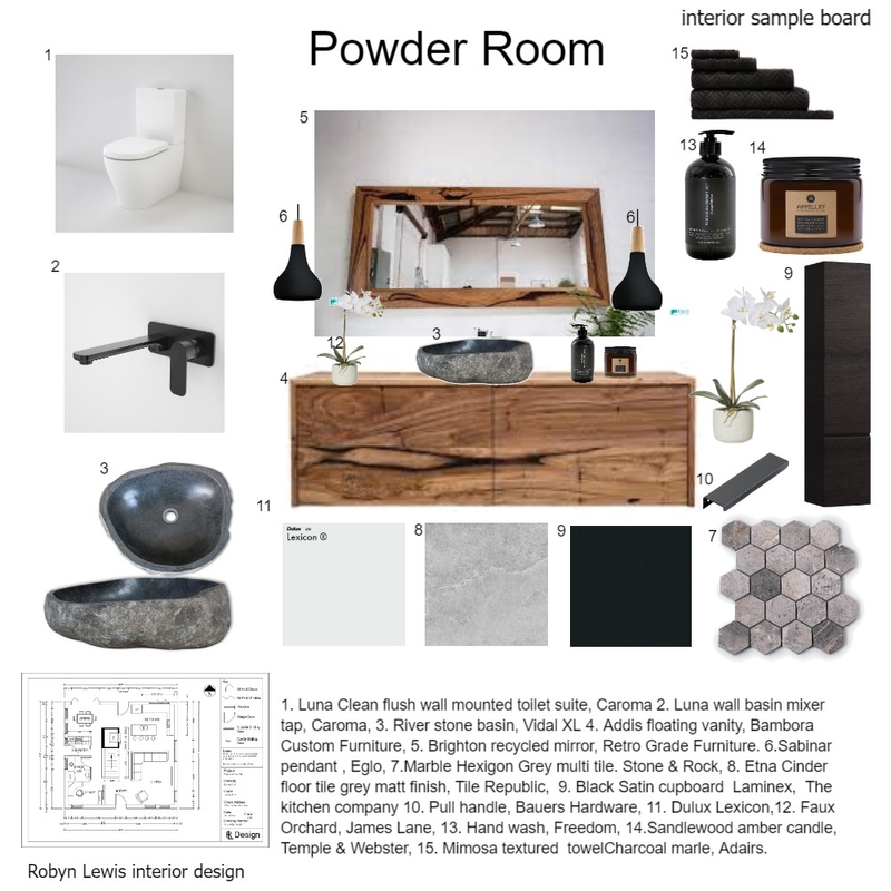 bathroom assignment 9 Mood Board by RobynLewisCourse on Style Sourcebook