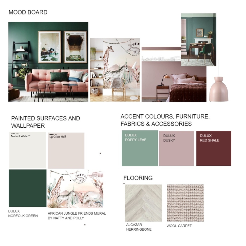 Sydney Terrace: Scheme 2 First Floor Colour Palette Mood Board by hemko interiors on Style Sourcebook
