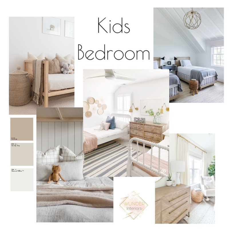 Kids Bedroom Mood Board by Wunder Interiors on Style Sourcebook