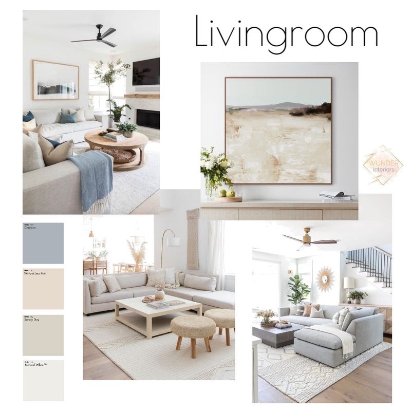 Living room Mood Board by Wunder Interiors on Style Sourcebook