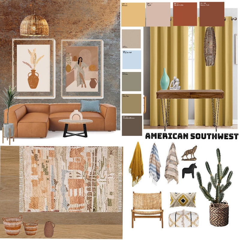 American SW #2 Mood Board by Jacpot Design on Style Sourcebook