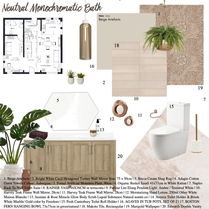 IDI Module 9 | Bath Mood Board by _chelee_ on Style Sourcebook