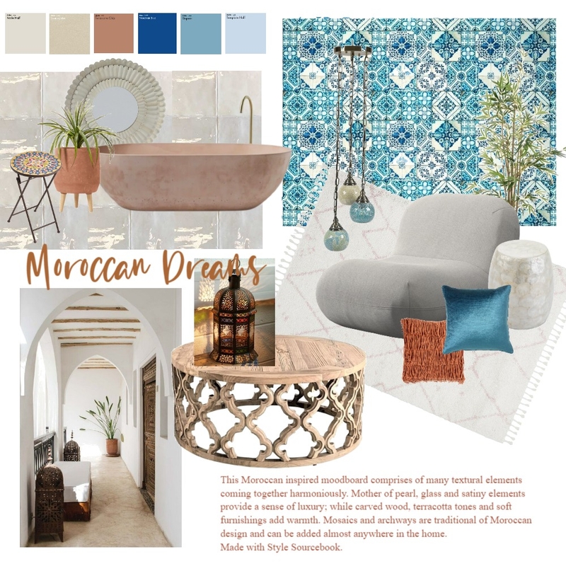 Moroccan Dreams Mood Board by Jacqueline Packer on Style Sourcebook