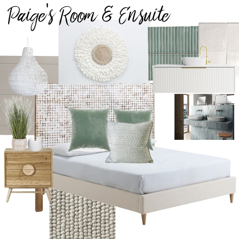 Paige's Bedroom & Ensuite Mood Board by Kylie Carr on Style Sourcebook