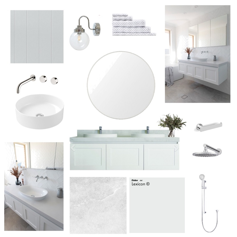 Steve ensuite -  concept 1 Mood Board by Olive House Designs on Style Sourcebook