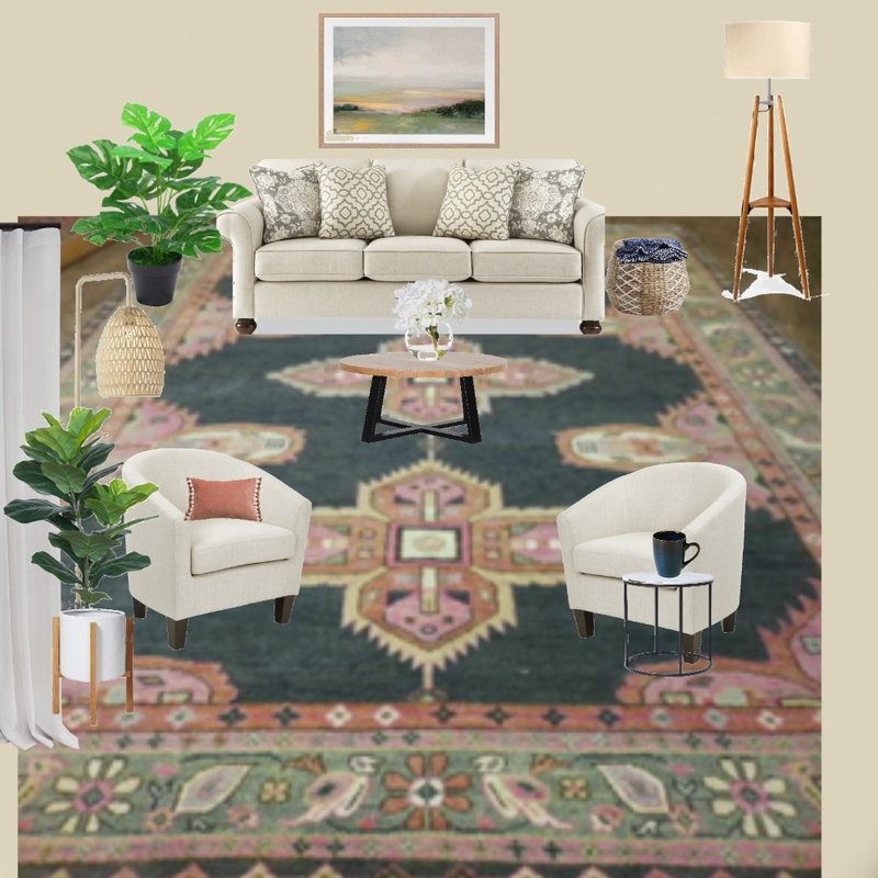 Living Room Big Rug Mood Board by Jaleh on Style Sourcebook