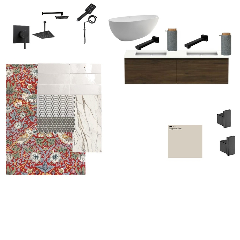 Rough Draft =  modern bathroom Mood Board by JulesFab on Style Sourcebook