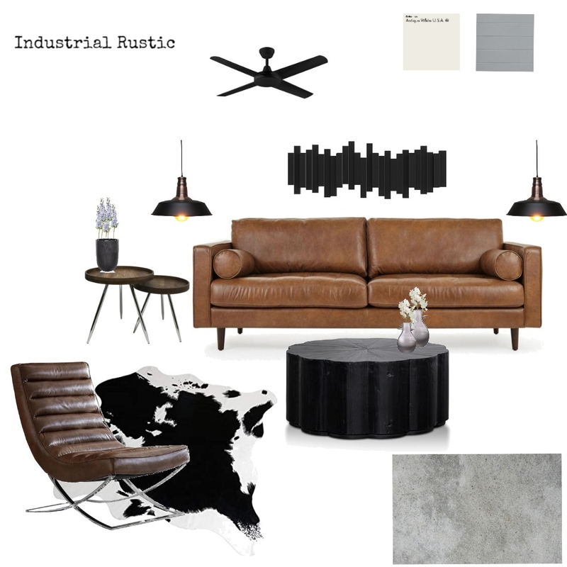 Industrial Rustic Mood Board by Spaces ~ Designs by Kindra on Style Sourcebook