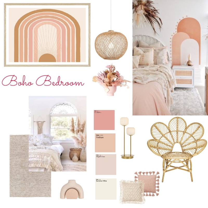 boho bedroom Mood Board by BethLewison on Style Sourcebook