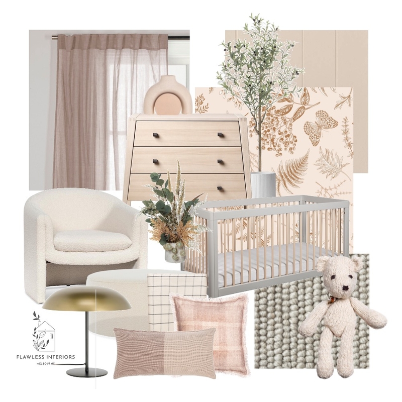 Monty Nursery Mood Board by Flawless Interiors Melbourne on Style Sourcebook