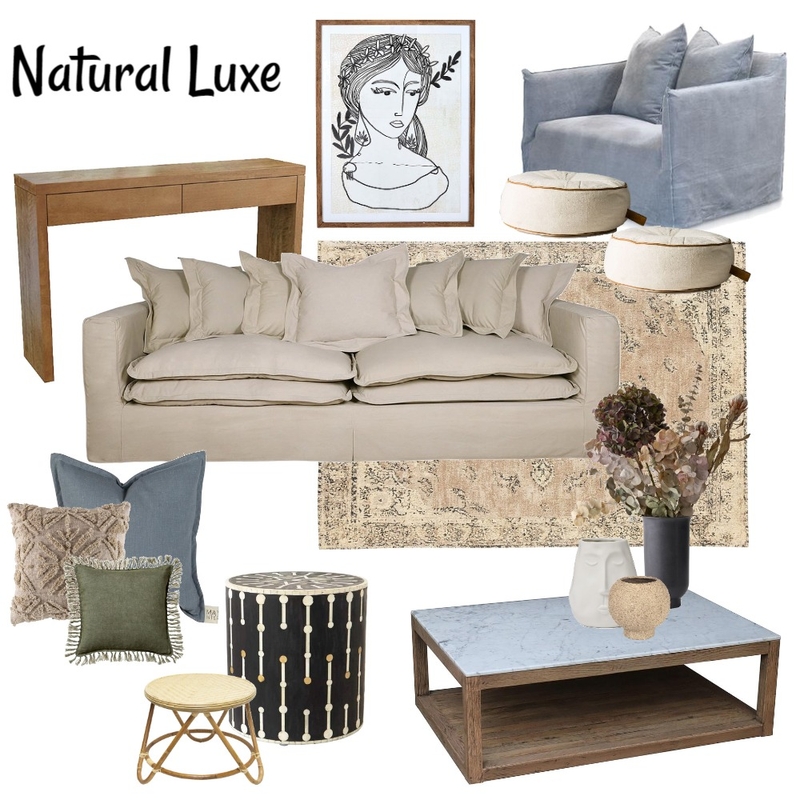 Natural Luxe Mood Board by Sage Home Design on Style Sourcebook