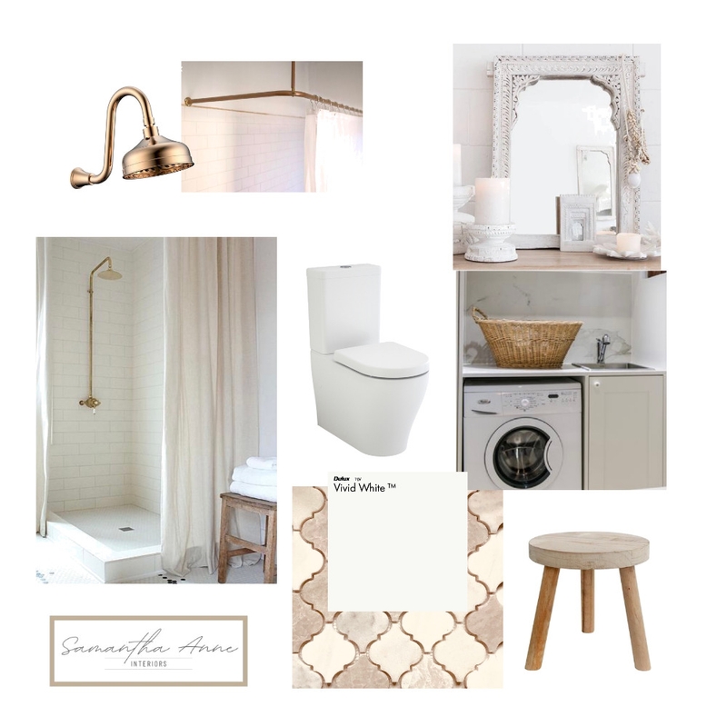 Tiny Apartment bathroom Mood Board by Samantha Anne Interiors on Style Sourcebook