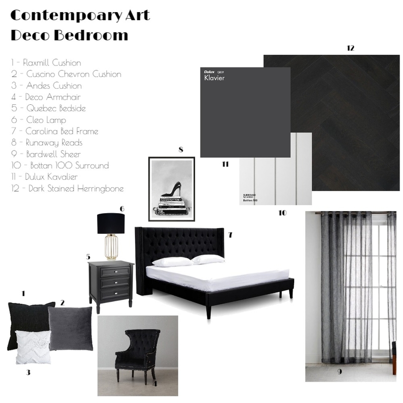 IDI - Module 9 Master Bedroom Mood Board by luke.agostinelli on Style Sourcebook