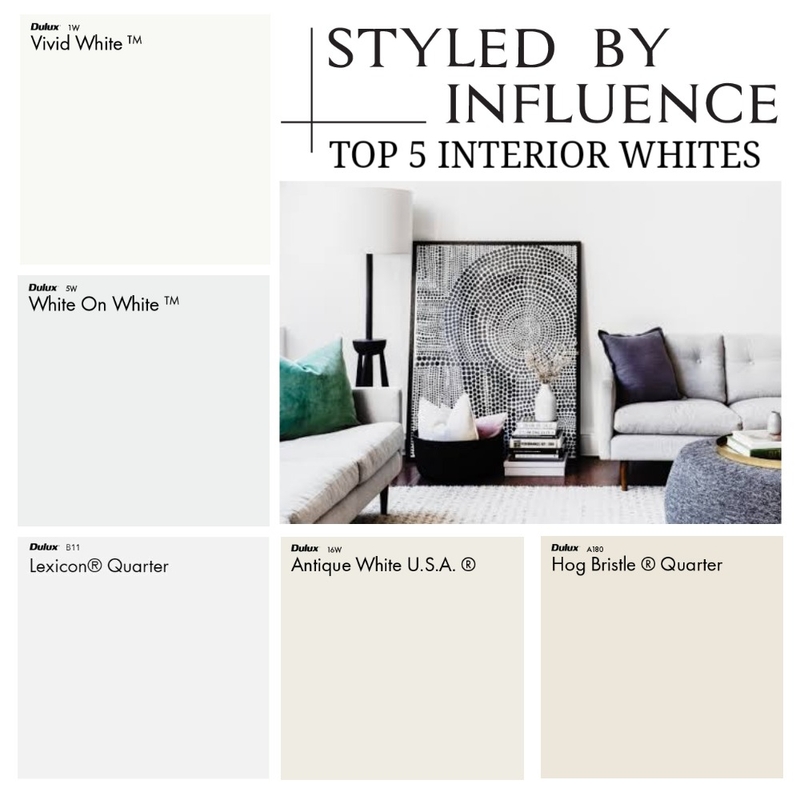 SBI WHITES Mood Board by Thediydecorator on Style Sourcebook