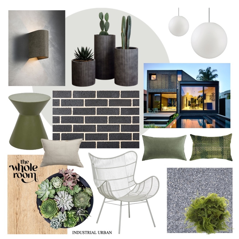 Brickworks Industrial Urban Mood Board by The Whole Room on Style Sourcebook