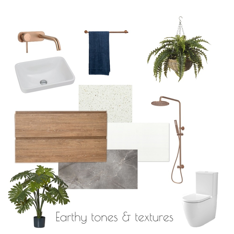 Earthy Tones & Textures Ensuite Bathroom Mood Board by Northern Rivers Bathroom Renovations on Style Sourcebook