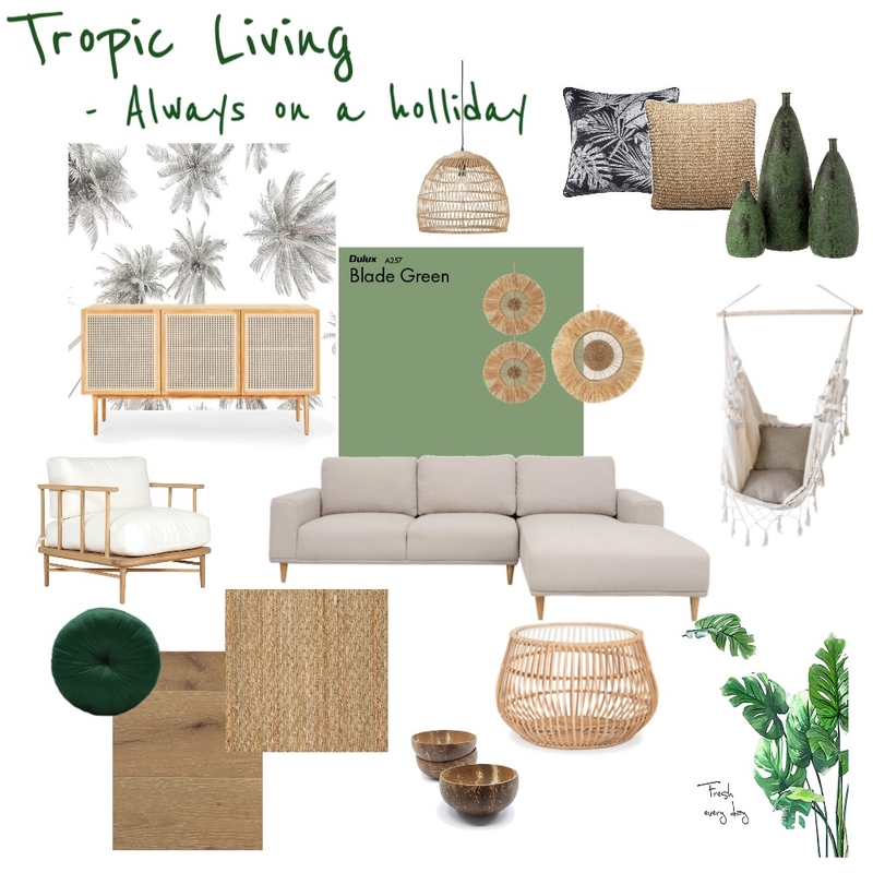tropic living Mood Board by JolienDelestinne on Style Sourcebook