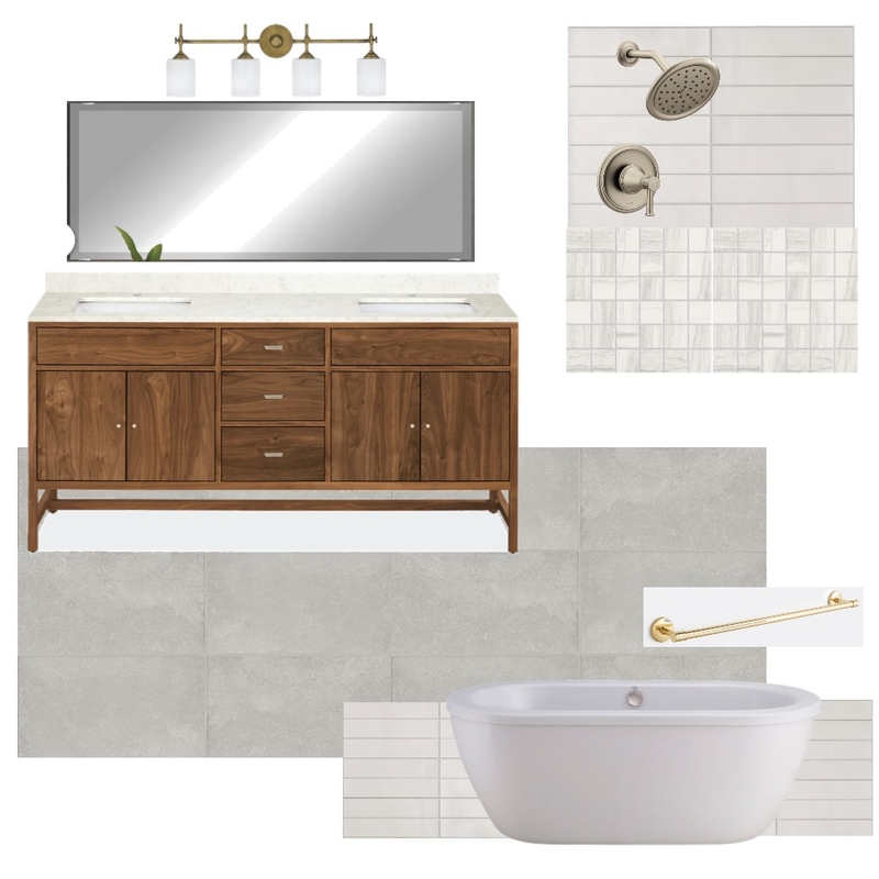 Primary Bath Option 2 Mood Board by CRM on Style Sourcebook