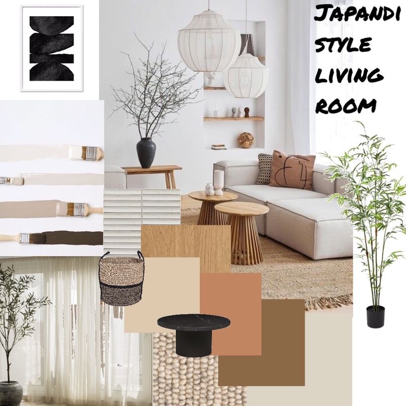 Japandi style living room Mood Board by Jules Taylor on Style Sourcebook