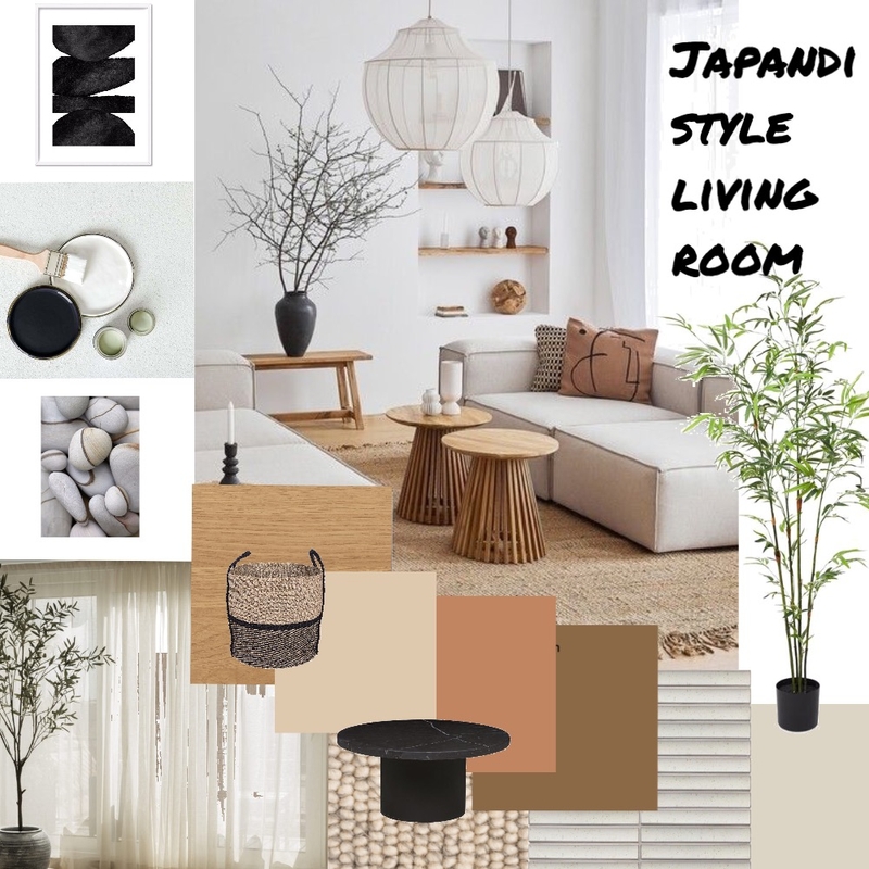 Japandi style living room Mood Board by Jules Taylor on Style Sourcebook